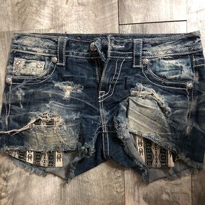 Miss Me Distressed Cut Off Shorts